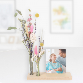 Letterbox Dried Flowers with Photo Holder