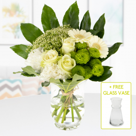 Flower Bouquet Ida + Free Glass Vase