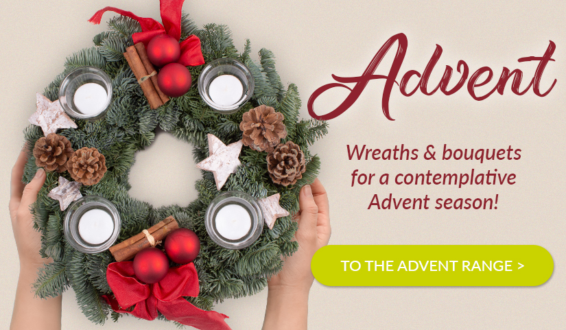 Buy advent wreaths and bouquets